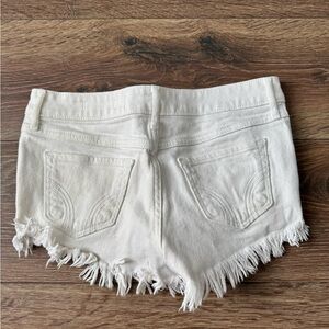 Hollister White Jean Shorts
